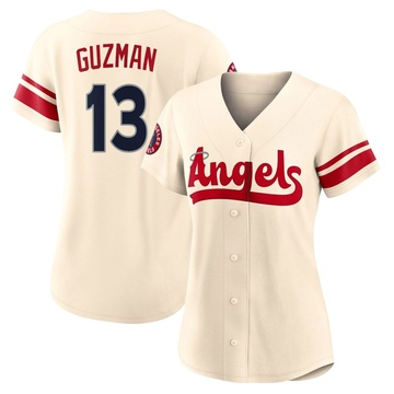 Denzer Guzman Women's Replica Los Angeles Angels Cream 2022 City Connect Jersey