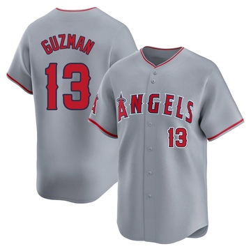 Denzer Guzman Youth Limited Los Angeles Angels Gray Away Jersey