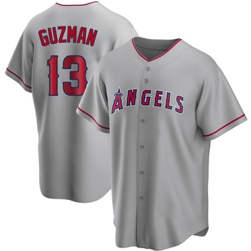 Denzer Guzman Youth Replica Los Angeles Angels Silver Road Jersey