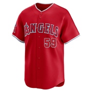 Eybersson Polanco Youth Limited Los Angeles Angels Red Alternate Jersey