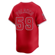 Eybersson Polanco Youth Limited Los Angeles Angels Red Alternate Jersey