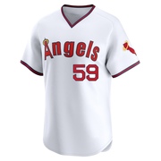 Eybersson Polanco Youth Limited Los Angeles Angels White Alternate 2 Jersey