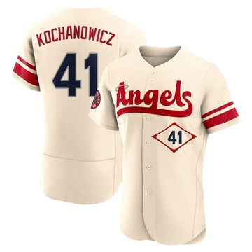 Jack Kochanowicz Men's Authentic Los Angeles Angels Cream 2022 City Connect Jersey