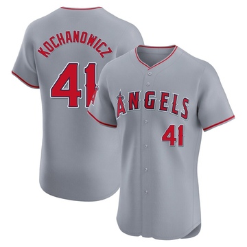 Jack Kochanowicz Men's Elite Los Angeles Angels Gray Road Jersey