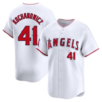 Jack Kochanowicz Men's Limited Los Angeles Angels White Home Jersey