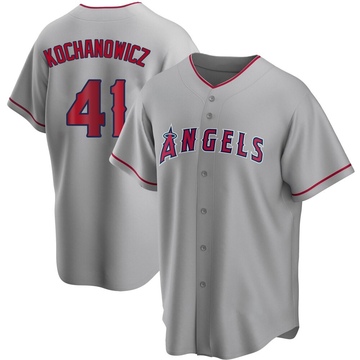 Jack Kochanowicz Men's Replica Los Angeles Angels Silver Road Jersey