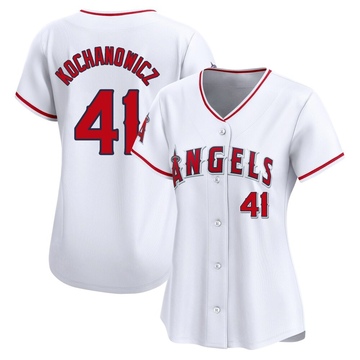 Jack Kochanowicz Women's Limited Los Angeles Angels White Home Jersey