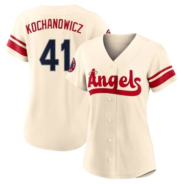 Jack Kochanowicz Women's Replica Los Angeles Angels Cream 2022 City Connect Jersey