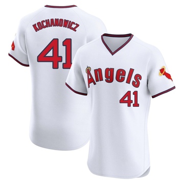 Jack Kochanowicz Youth Elite Los Angeles Angels White Alternate 2 Jersey