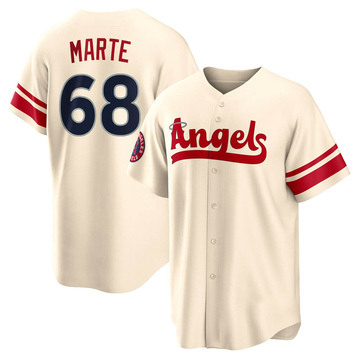 Jose Marte Youth Replica Los Angeles Angels Cream 2022 City Connect Jersey