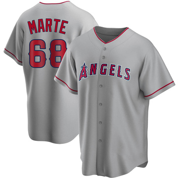 Jose Marte Youth Replica Los Angeles Angels Silver Road Jersey