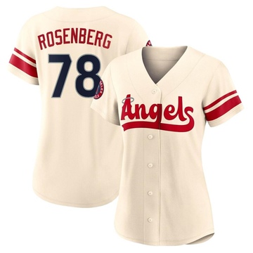 Kenny Rosenberg Women's Replica Los Angeles Angels Cream 2022 City Connect Jersey