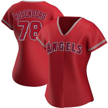 Kenny Rosenberg Women's Replica Los Angeles Angels Red Alternate Jersey