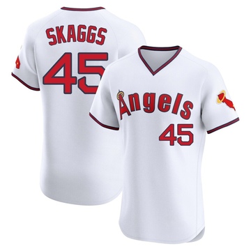 Tyler Skaggs Youth Elite Los Angeles Angels White Alternate 2 Jersey